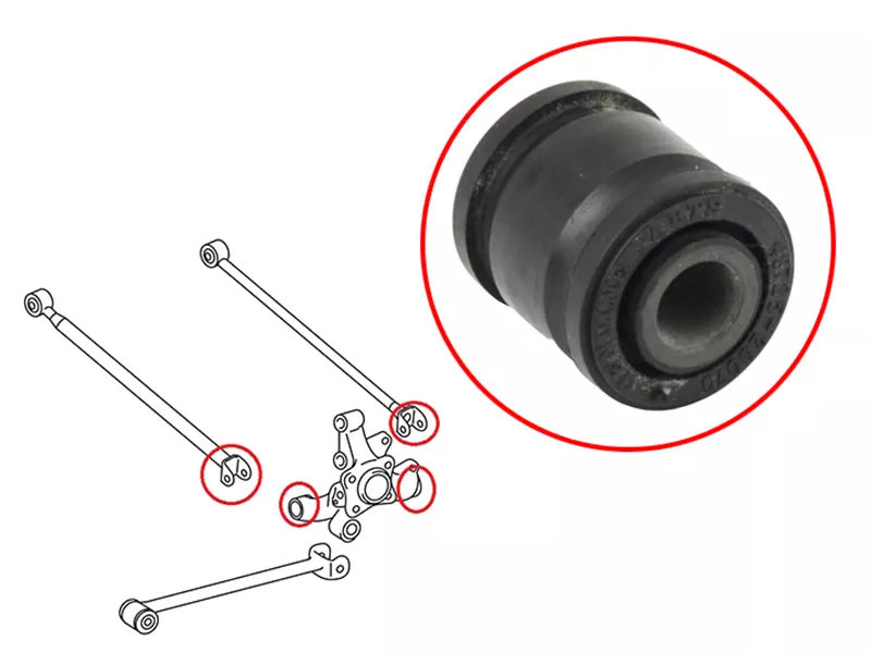 Сайлентблок цапфы Lexus RX 03-09 / Toyota Avensis 97-08 - Артикул ST4230405110F - Производитель Sat - Фото, Отзывы, Цены 