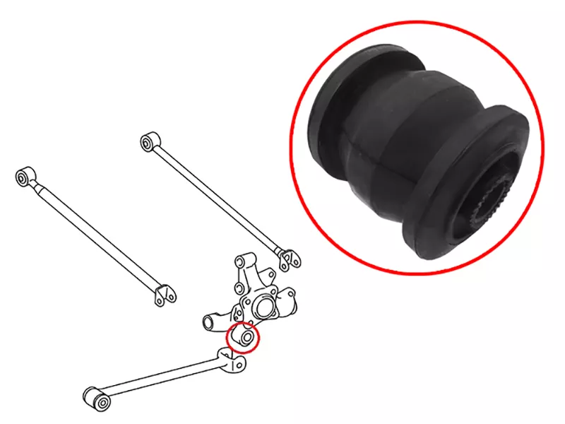 Сайлентблок цапфы Lexus RX 03-09 / Toyota Avensis 97-08 - Артикул ST4230405110U - Производитель Sat - Фото, Отзывы, Цены 