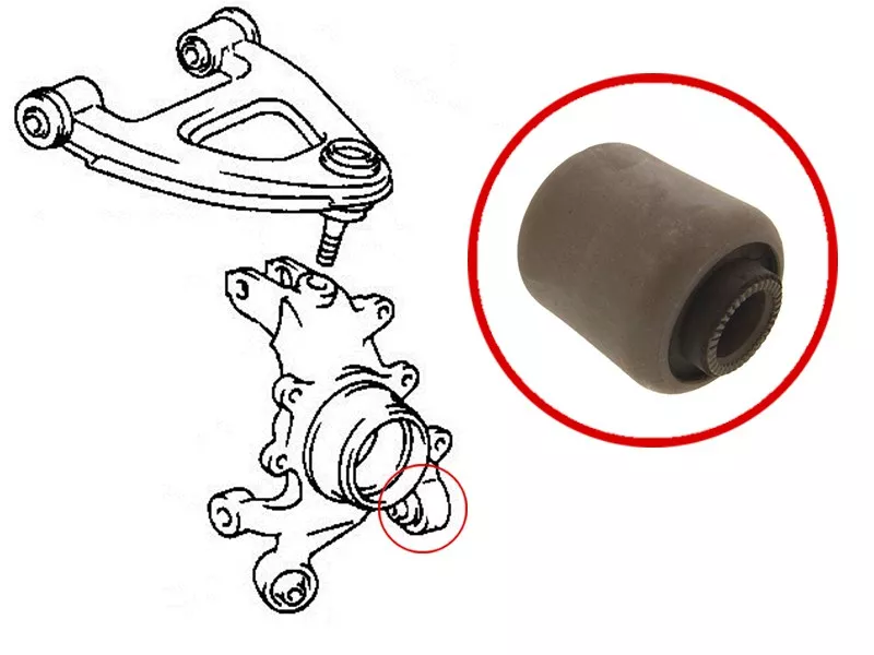 Сайлентблок цапфы Toyota Crown 95-01 / Mark II 92-00 - Артикул ST4230430040U - Производитель Sat - Фото, Отзывы, Цены 