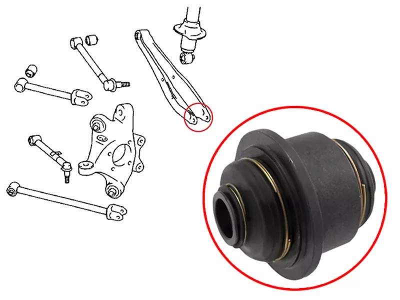 Сайлентблок цапфы Toyota Crown 03-12 / Lexus GS 05-12 - Артикул ST4230430090U - Производитель Sat - Фото, Отзывы, Цены 