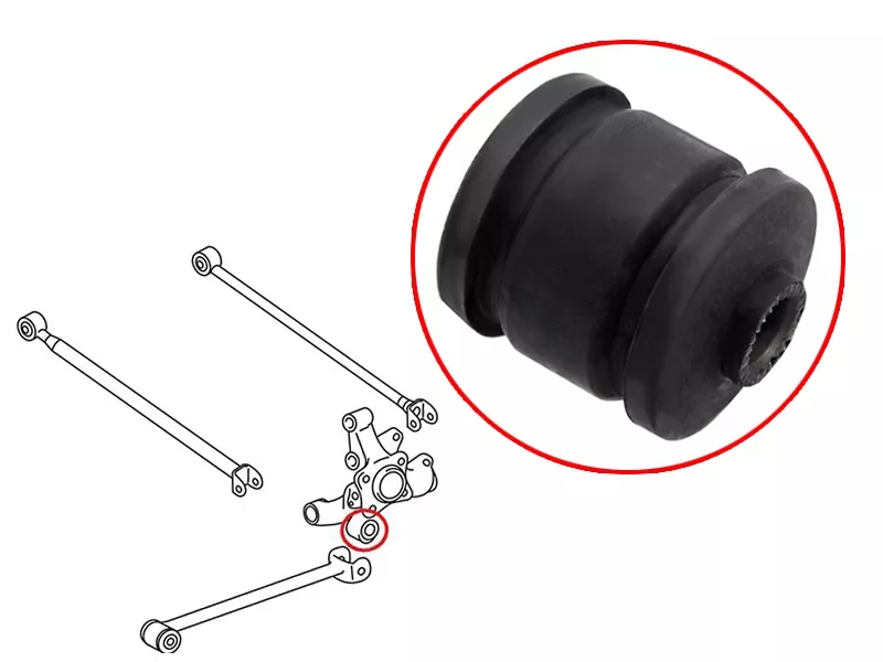 Сайлентблок цапфы Lexus RX 03-09 / Toyota Harrier 03-13 - Артикул ST4230448031U - Производитель Sat - Фото, Отзывы, Цены 