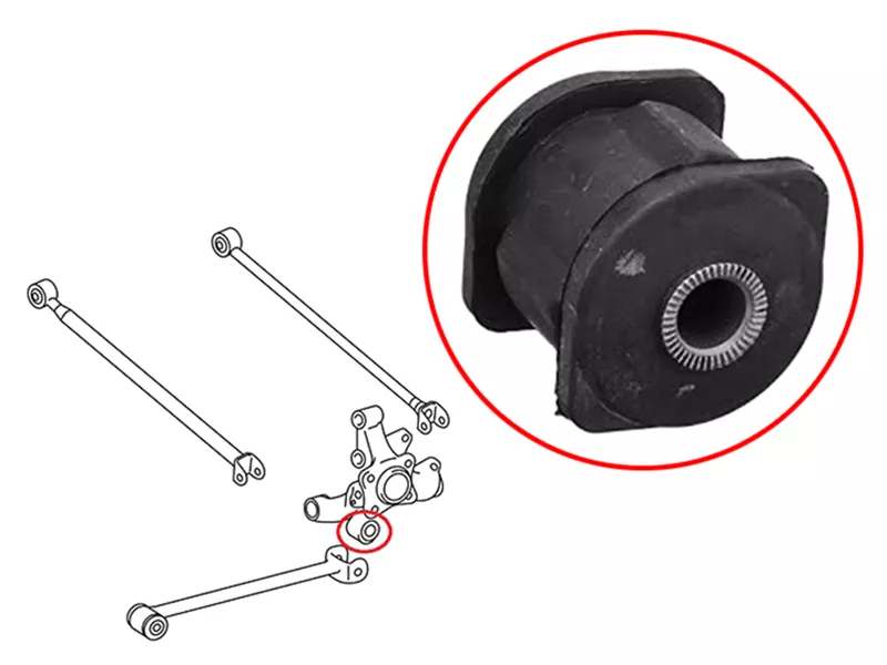 Сайлентблок цапфы Lexus RX 97-09 / Toyota Caldina 92-02 - Артикул ST4230506020U - Производитель Sat - Фото, Отзывы, Цены 
