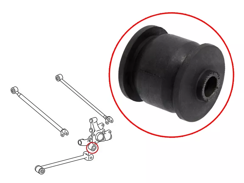 Сайлентблок цапфы Lexus RX 03-09 / Toyota Caldina 92-02 - Артикул ST4230520240U - Производитель Sat - Фото, Отзывы, Цены 