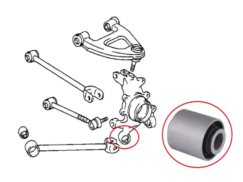 Сайлентблок цапфы Toyota Crown 95-01 / Mark II 92-00 - Артикул ST4230530040F - Производитель Sat - Фото, Отзывы, Цены 