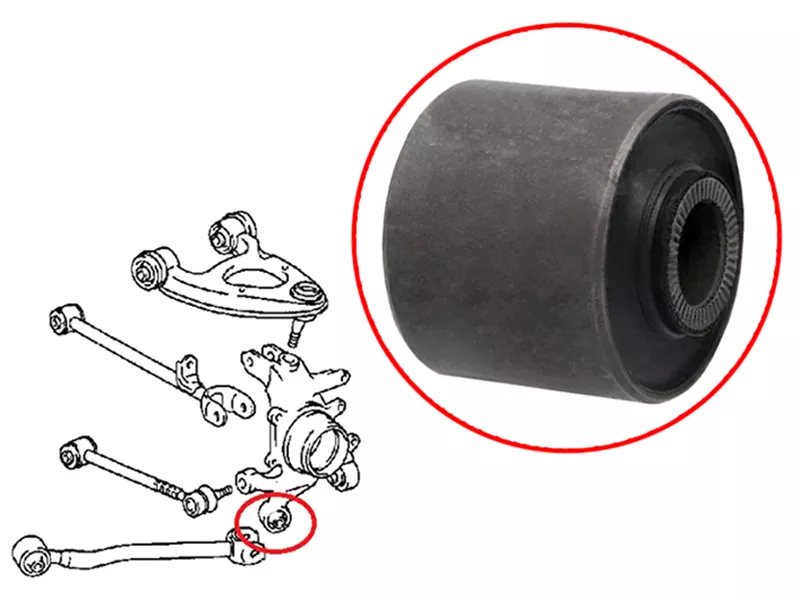 Сайлентблок цапфы Toyota Crown 03-12 / Lexus GS 05-12 - Артикул ST4230530090U - Производитель Sat - Фото, Отзывы, Цены 