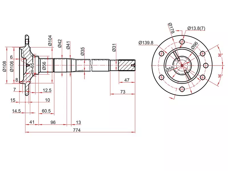 Полуось RR LH/RH TOYOTA HILUX/FORTUNER 05 - Артикул ST423110K090 - Производитель Sat - Фото, Отзывы, Цены 