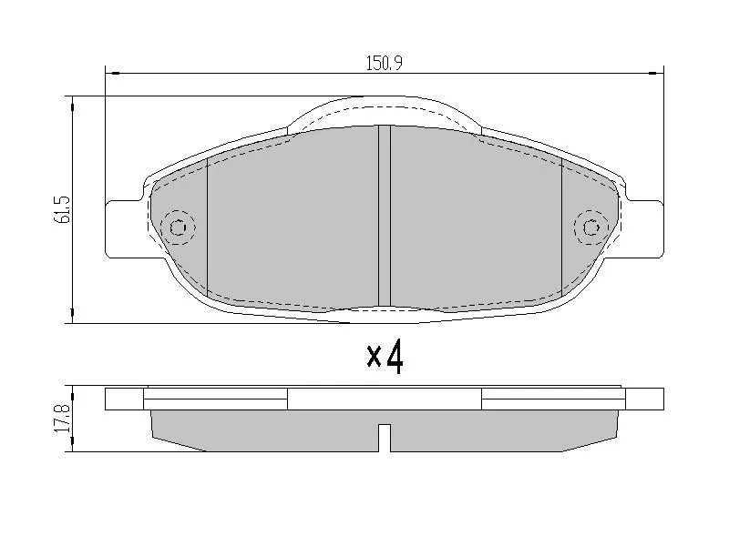 Колодки тормозные (Спереди) Peugeot 308 07-15 / 3008 10-13 - Артикул ST425426 - Производитель Sat - Фото, Отзывы, Цены 