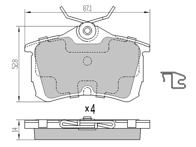 Колодки тормозные (Сзади) Honda Accord 97-11 - Артикул ST43022SEAE01 - Производитель Sat - Фото, Отзывы, Цены 