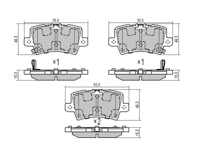 Колодки тормозные (Сзади) Honda Civic 05-15 - Артикул ST43022SMGE03 - Производитель Sat - Фото, Отзывы, Цены 