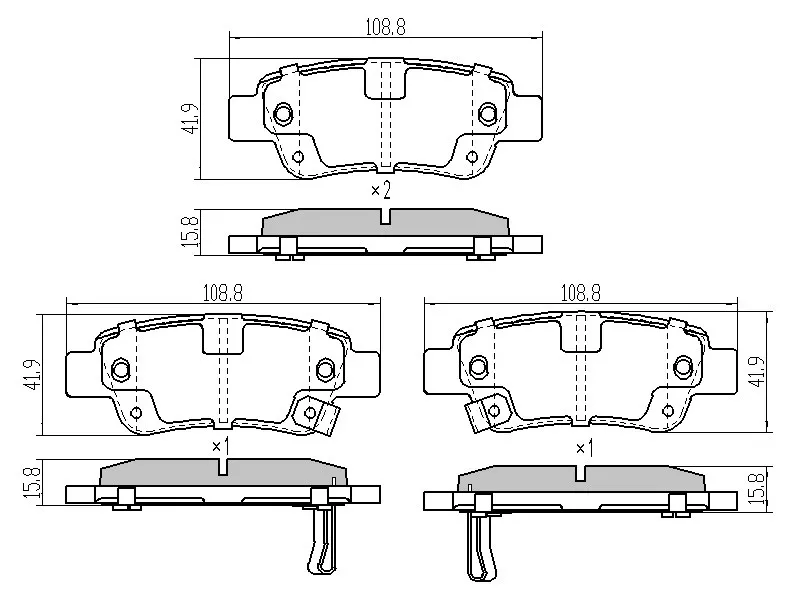Колодки тормозные (Сзади) Honda CR-V 06-20 - Артикул ST43022SWWG02 - Производитель Sat - Фото, Отзывы, Цены 