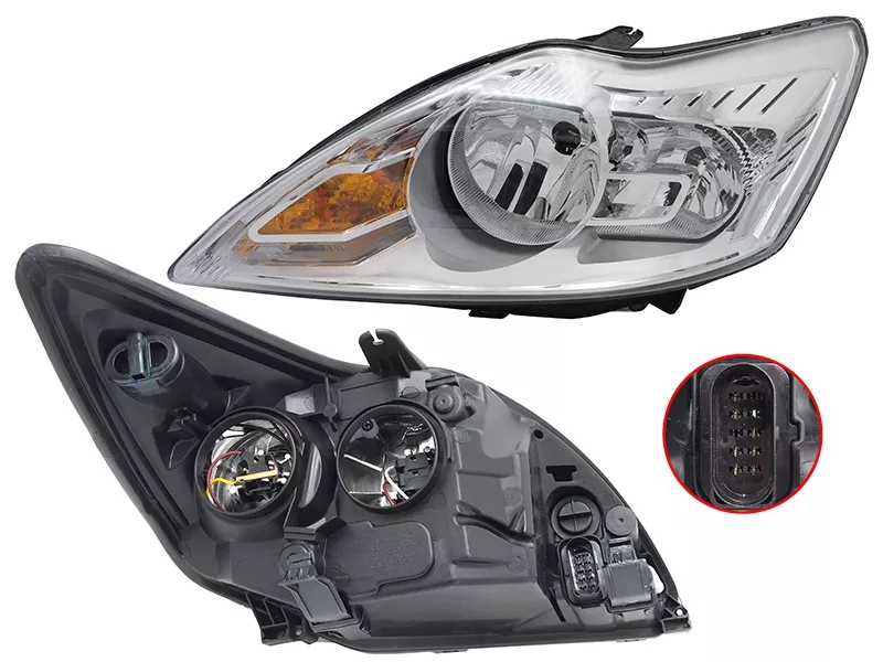 Фара Ford Focus 07-11 (Слева/ Ручная регулировка) - Артикул ST4311170CL - Производитель Sat - Фото, Отзывы, Цены 