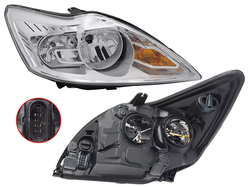 Фара Ford Focus 07-11 (Справа/ Ручная регулировка) - Артикул ST4311170CR - Производитель Sat - Фото, Отзывы, Цены 