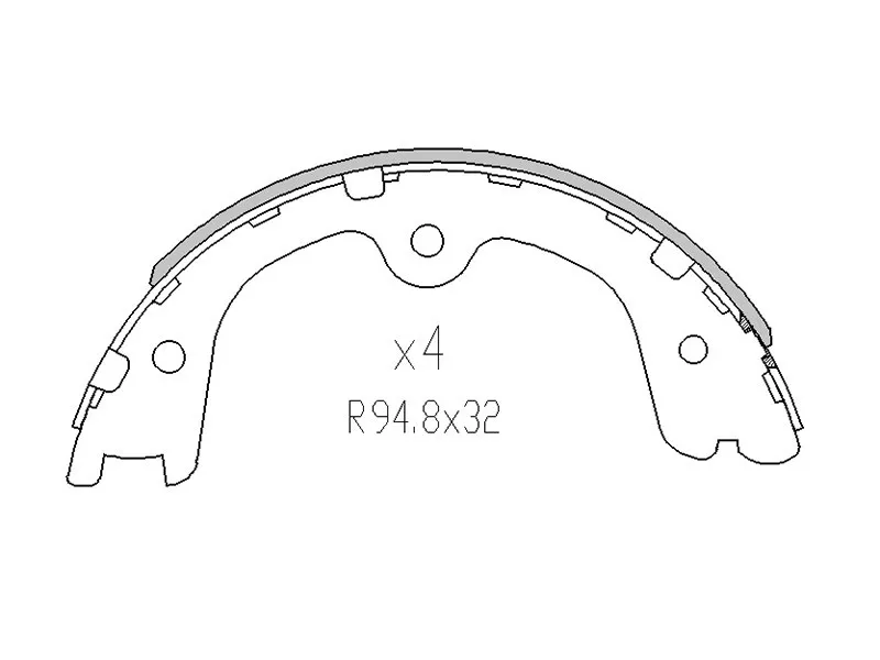 Колодки тормозные барабанные Infiniti FX35 06-12 / Nissan Murano 02-16 - Артикул ST44060EA025 - Производитель Sat - Фото, Отзывы, Цены 
