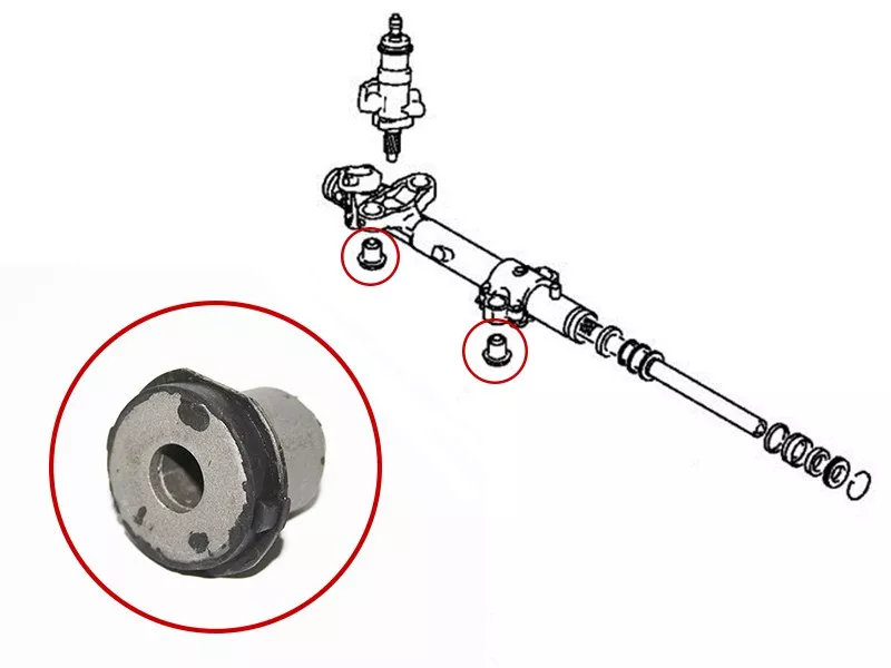 Сайлентблок рулевой рейки Mitsubishi Grandis 03-09 - Артикул ST4410A102B - Производитель Sat - Фото, Отзывы, Цены 