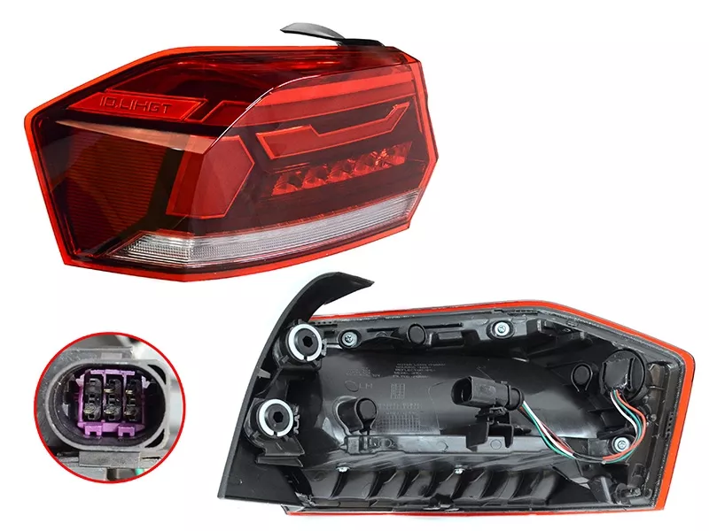 Фонарь задний Volkswagen Polo 20-22 (Слева) - Артикул ST44120D1L - Производитель Sat - Фото, Отзывы, Цены 