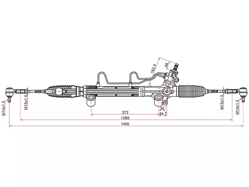 Рейка рулевая FORTUNER/HILUX 05- LHD - Артикул ST442000K040 - Производитель Sat - Фото, Отзывы, Цены 