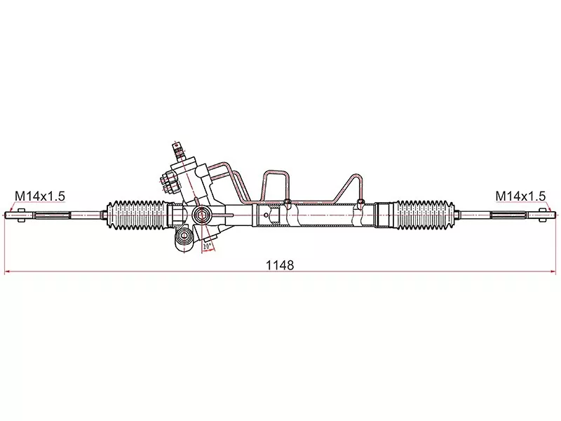 Рейка рулевая Toyota RAV4 00-03 LHD - Артикул ST4420042120 - Производитель Sat - Фото, Отзывы, Цены 