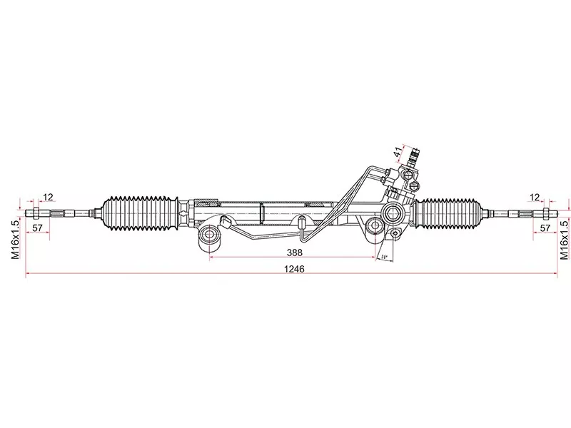 Рейка рулевая Toyota Land Cruiser Prado ##J150 09- LHD - Артикул ST4420060230 - Производитель Sat - Фото, Отзывы, Цены 
