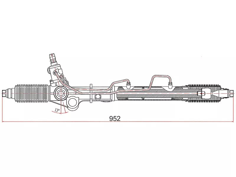 Рейка рулевая Toyota Land Cruiser Prado 96-02 LHD - Артикул ST4425060022 - Производитель Sat - Фото, Отзывы, Цены 