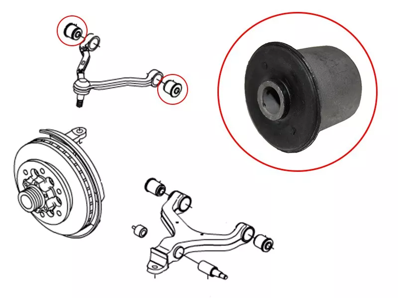 Сайлентблок рычага SsangYong Actyon 05-10 / Actyon Sports 06-12 - Артикул ST4441208000 - Производитель Sat - Фото, Отзывы, Цены 