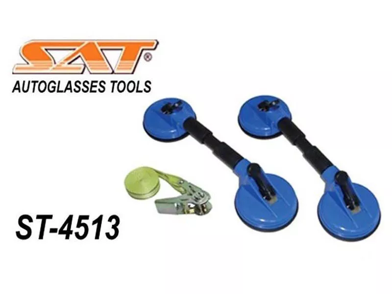 Комплект двойных присосок (2шт) + фиксирующий ремень (грузоподъемность 30 кг) - Артикул ST4513 - Производитель Sat - Фото, Отзывы, Цены 