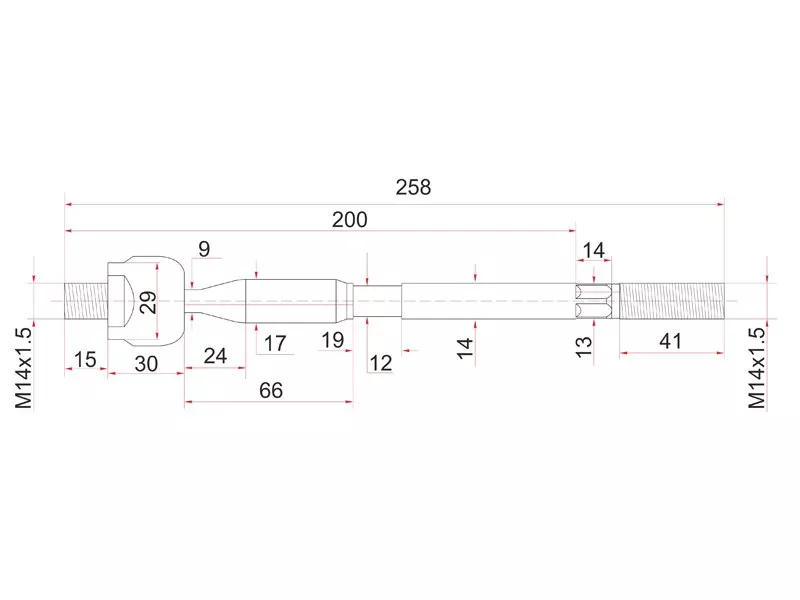Тяга рулевая TOYOTA PASSO/BB 03 - Артикул ST45503B1020 - Производитель Sat - Фото, Отзывы, Цены 