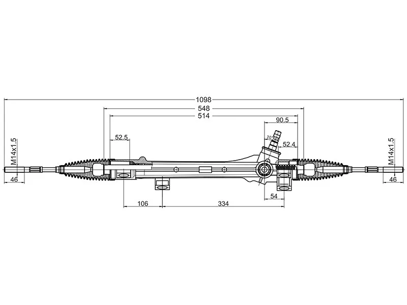 Рейка рулевая Toyota Corolla AXIO/FIELDER 06- RHD - Артикул ST4551012421 - Производитель Sat - Фото, Отзывы, Цены 