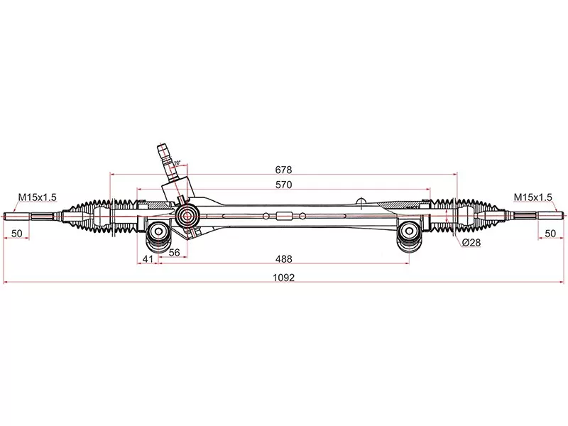 Рейка рулевая Toyota Camry 11- LHD - Артикул ST4551033011 - Производитель Sat - Фото, Отзывы, Цены 