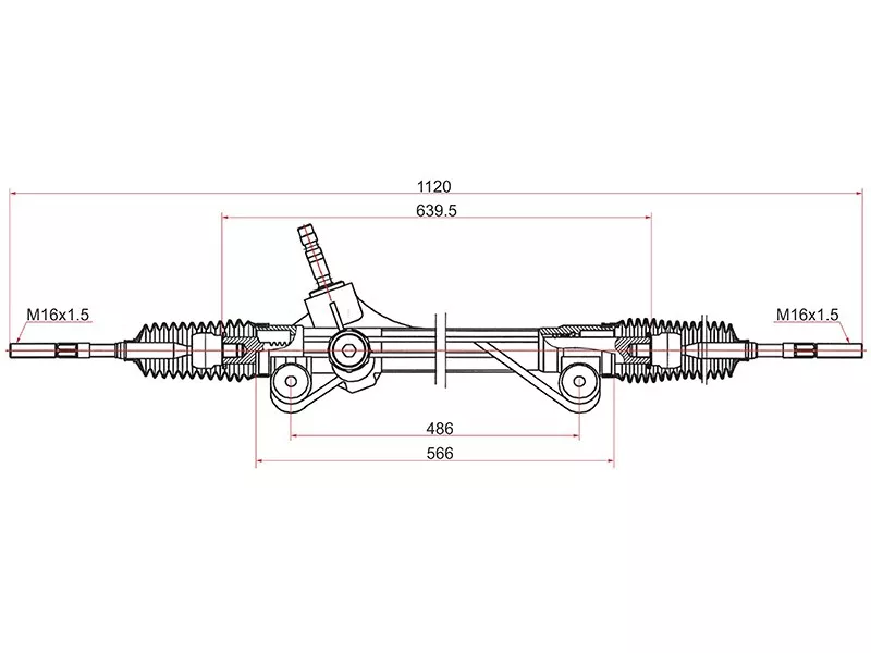 Рейка рулевая TOYOTA HIGHLANDER 07-13 LHD - Артикул ST4551048010 - Производитель Sat - Фото, Отзывы, Цены 