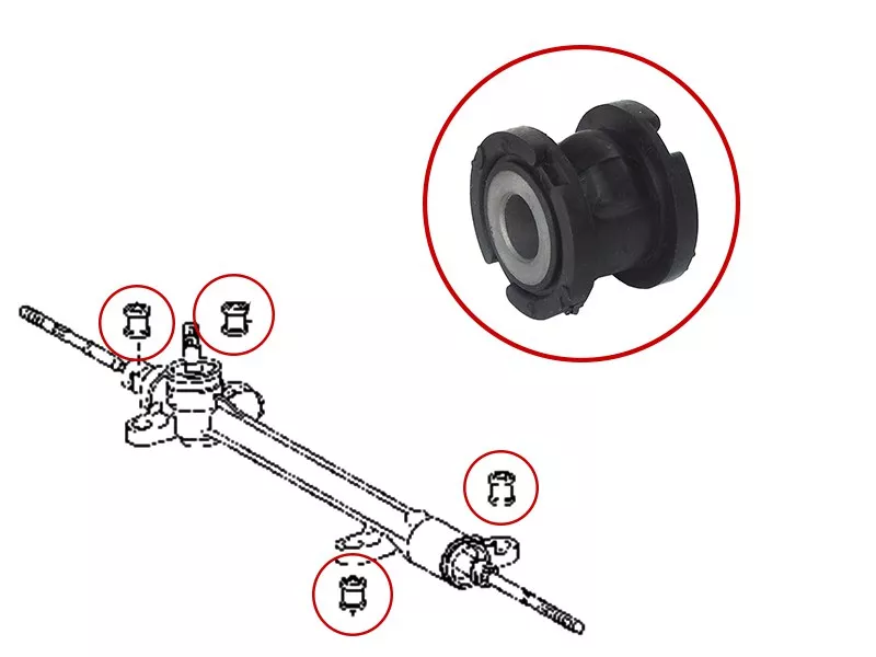 Сайлентблок рулевой рейки Toyota Wish 09-17 / Isis 04-17 - Артикул ST4551068020B - Производитель Sat - Фото, Отзывы, Цены 
