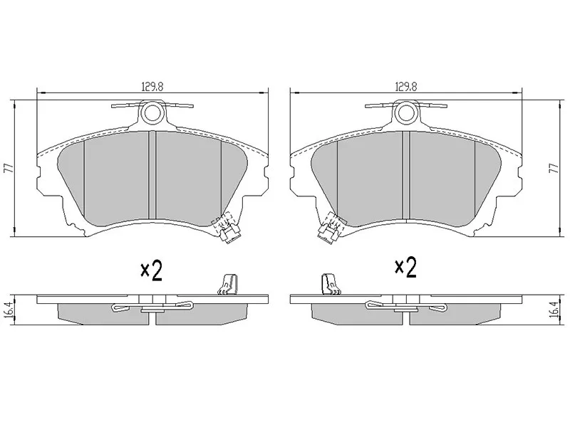 Колодки тормозные (Спереди) Mitsubishi Carisma 95-04 / Colt 02-12 - Артикул ST4605A658 - Производитель Sat - Фото, Отзывы, Цены 
