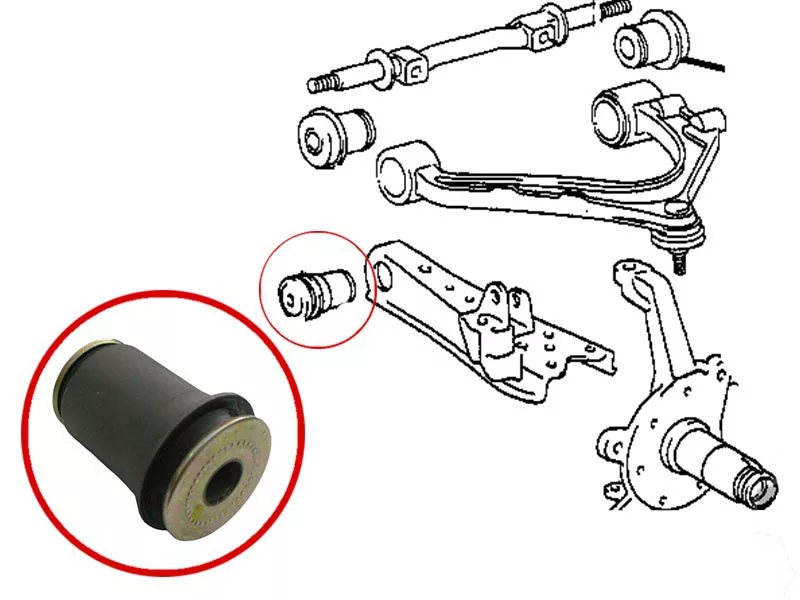 Сайлентблок рычага Toyota Lite Ace 92-96 / Lite Ace Noah 96-01 - Артикул ST4806127011 - Производитель Sat - Фото, Отзывы, Цены 