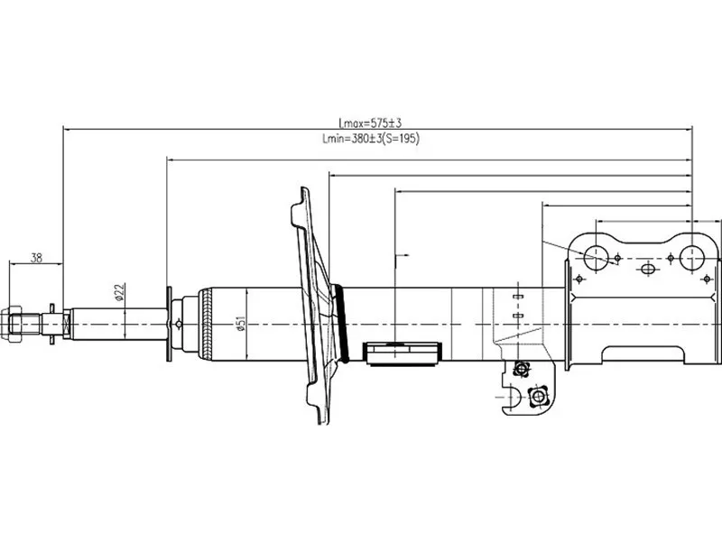 Стойка передняя Toyota Ipsum (ACM20) 01-09 - Артикул ST4851049295 - Производитель Sat - Фото, Отзывы, Цены 