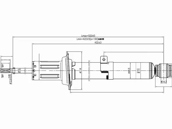 Стойка передняя Toyota Crown 03-12 / Lexus IS 05-16 - Артикул ST4852059275 - Производитель Sat - Фото, Отзывы, Цены 