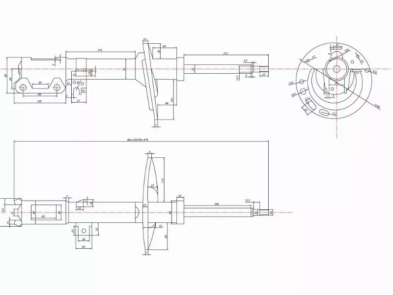 Стойка задняя TOYOTA CAMRY/WINDOM/LEXUS ES300 03-06 (пружина бочка) RH - Артикул ST4853080112 - Производитель Sat - Фото, Отзывы, Цены 