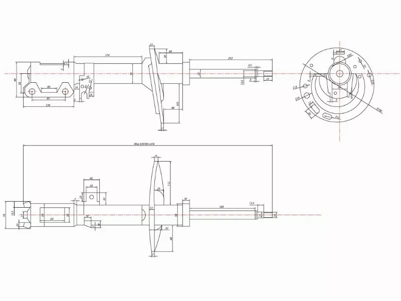 Стойка задняя TOYOTA CAMRY/WINDOM/LEXUS ES300 03-06 (пружина бочка) LH - Артикул ST4854039495 - Производитель Sat - Фото, Отзывы, Цены 