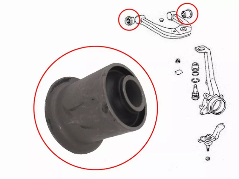 Сайлентблок рычага Toyota Land Cruiser Prado (J90) 96-02 / Hilux Surf 95-00 - Артикул ST4863235080 - Производитель Sat - Фото, Отзывы, Цены 