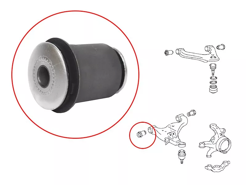 Сайлентблок рычага Toyota Hilux Pick Up 04-20 / Land Cruiser Prado 02-09 - Артикул ST486540K040 - Производитель Sat - Фото, Отзывы, Цены 