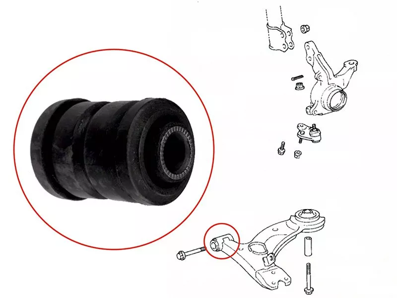 Сайлентблок рычага Toyota Avensis (T220) 97-03 / Caldina 92-02 - Артикул ST4865420150 - Производитель Sat - Фото, Отзывы, Цены 