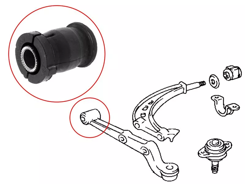Сайлентблок рычага Toyota Estima 90-99 / Estima Emina 92-99 - Артикул ST4865428030 - Производитель Sat - Фото, Отзывы, Цены 