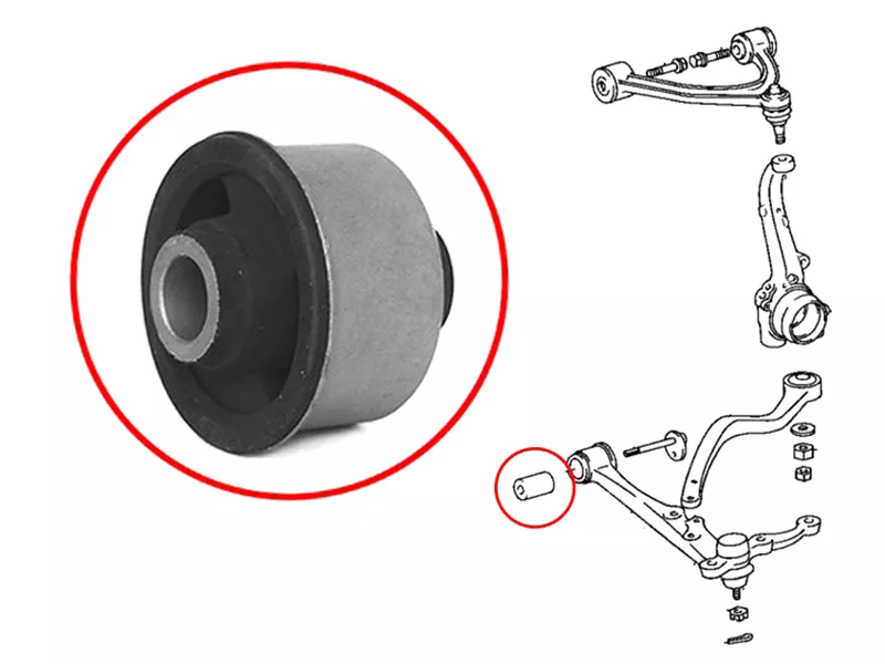 Сайлентблок рычага Toyota Crown 91-01 / Lexus GS 93-97 - Артикул ST4865430150 - Производитель Sat - Фото, Отзывы, Цены 