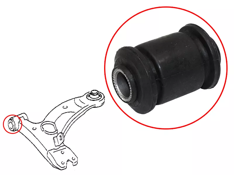 Сайлентблок рычага Toyota Prius (NHW10) 97-03 / Vista 98-03 - Артикул ST4865432080 - Производитель Sat - Фото, Отзывы, Цены 