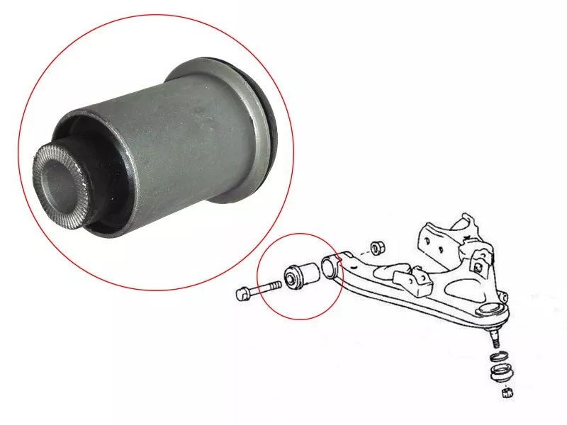 Сайлентблок рычага Toyota Land Cruiser (J100) 98-07 / Lexus LX 98-07 - Артикул ST4865460020 - Производитель Sat - Фото, Отзывы, Цены 