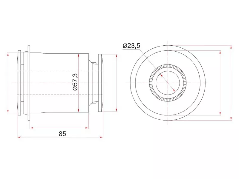 Сайлентблок рычага Toyota Land Cruiser (J200) 07-21 / Lexus LX 07-23 - Артикул ST4865460040 - Производитель Sat - Фото, Отзывы, Цены 