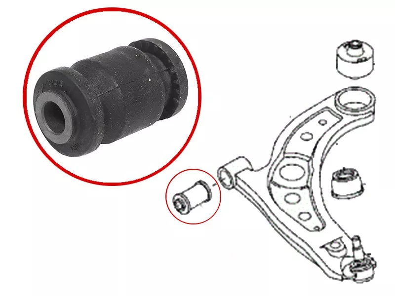 Сайлентблок рычага Toyota Passo 04-10 / RAV4 00-05 - Артикул ST48654B2010 - Производитель Sat - Фото, Отзывы, Цены 