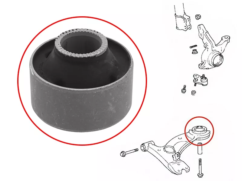 Сайлентблок рычага Toyota Avensis (T220) 97-03 / Caldina 92-02 - Артикул ST4865520140 - Производитель Sat - Фото, Отзывы, Цены 