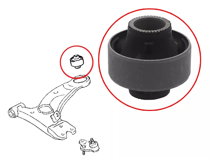 Сайлентблок рычага Toyota Avensis (T220) 97-03 / Caldina 92-02 - Артикул ST4865520220 - Производитель Sat - Фото, Отзывы, Цены 