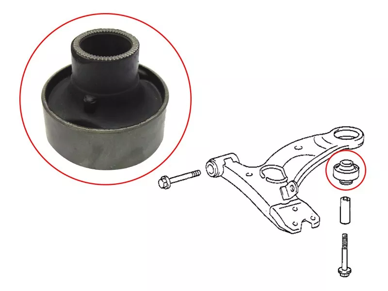 Сайлентблок рычага Toyota Caldina (T190,T210) 92-02 / Ipsum 96-01 - Артикул ST4865520260 - Производитель Sat - Фото, Отзывы, Цены 