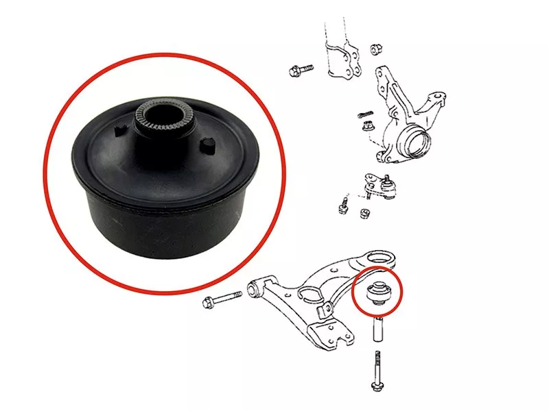 Сайлентблок рычага Toyota Allion (T240,T260) 01-21 / Avensis 97-08 - Артикул ST4865529235 - Производитель Sat - Фото, Отзывы, Цены 