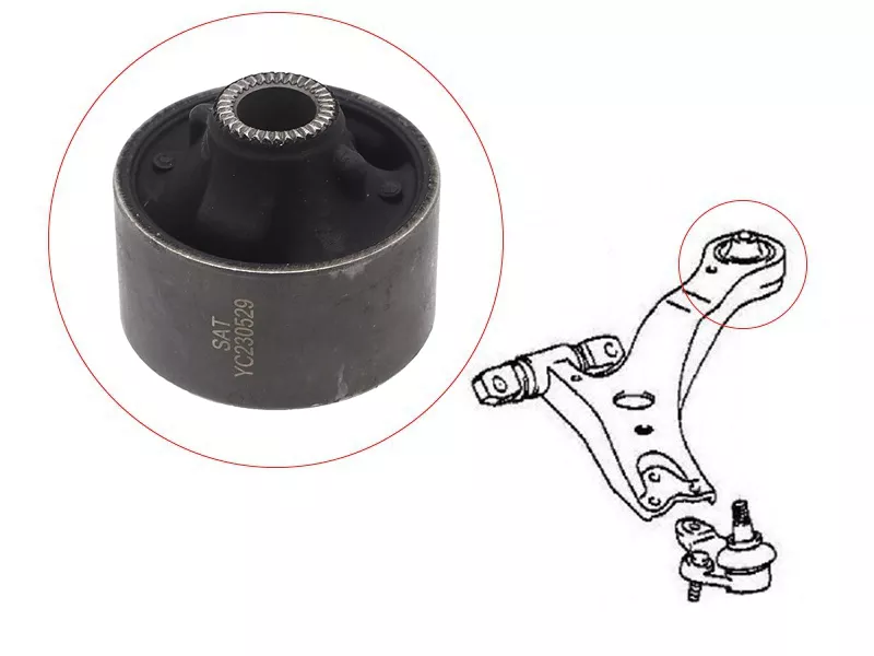 Сайлентблок рычага Toyota Camry (XV30,XV40,XV50) 01-18 / Harrier 03-13 - Артикул ST4865533050 - Производитель Sat - Фото, Отзывы, Цены 